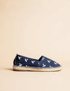 Espadrilles Plate Georges - Toile Marine - Homme