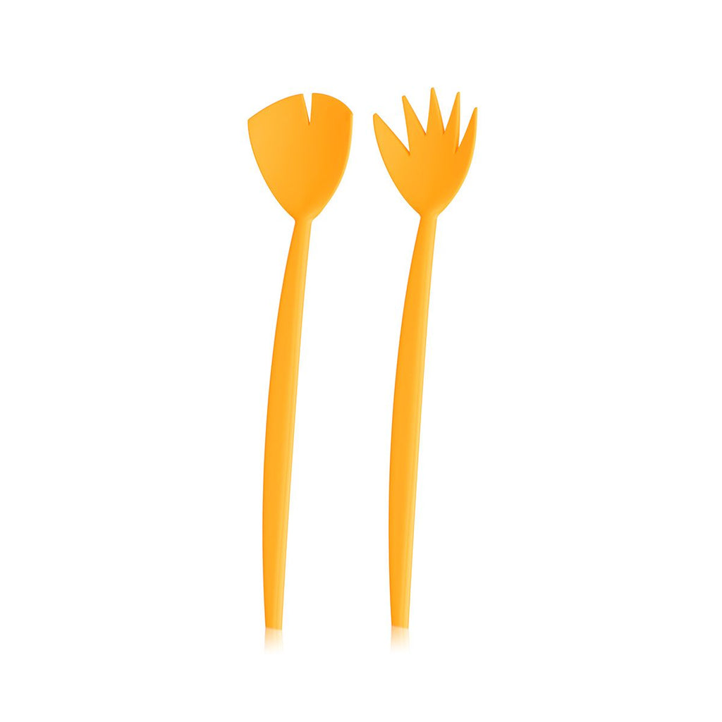 Juego de 2 ensaladeras Topee con cubiertos - 3L y 4,9L - Yema