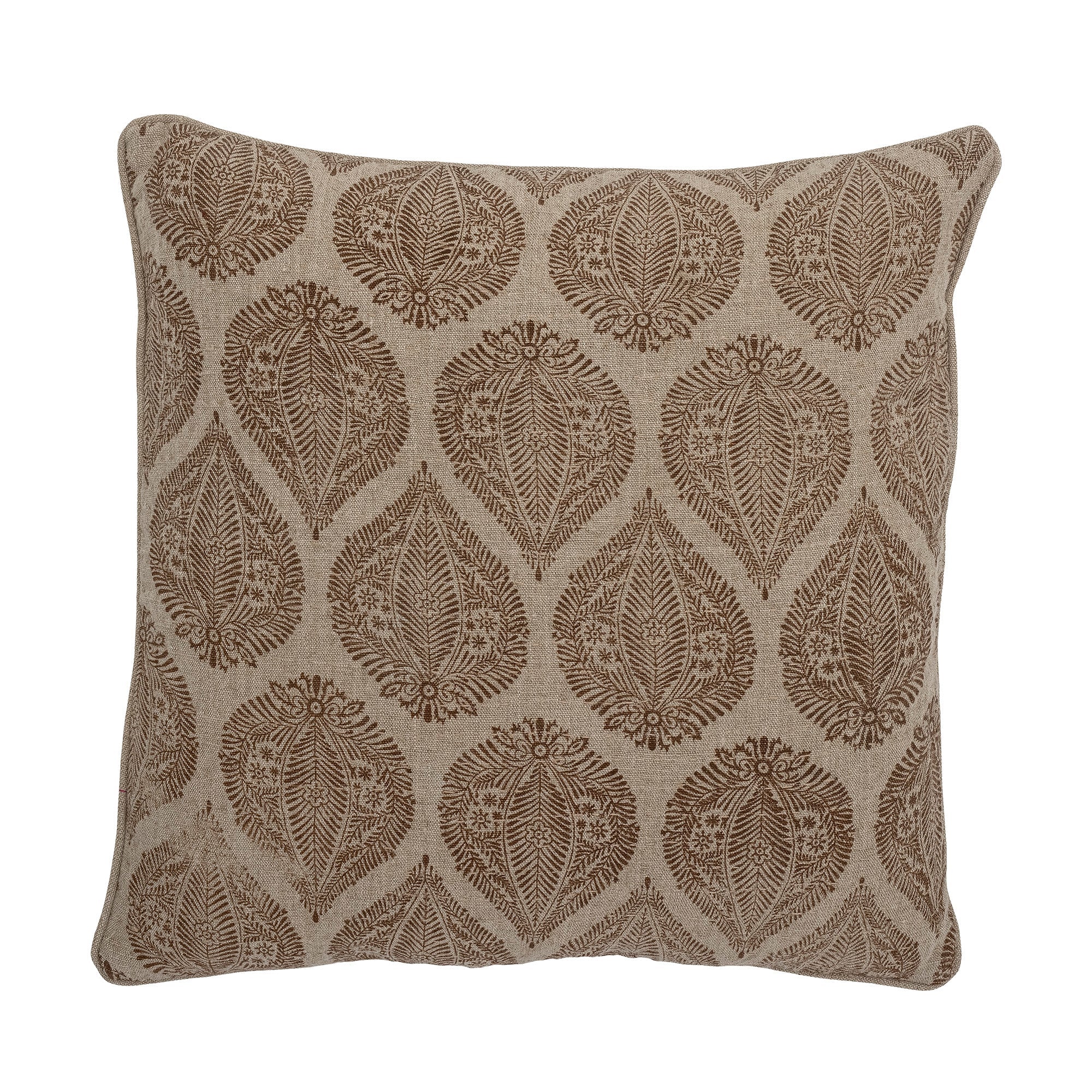 Cergy - Lot de 4 Coussins - Marron - Coton