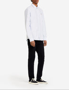 Maison Kitsuné - Camisa clásica con parche de zorro tricolor - Negro - Hombres