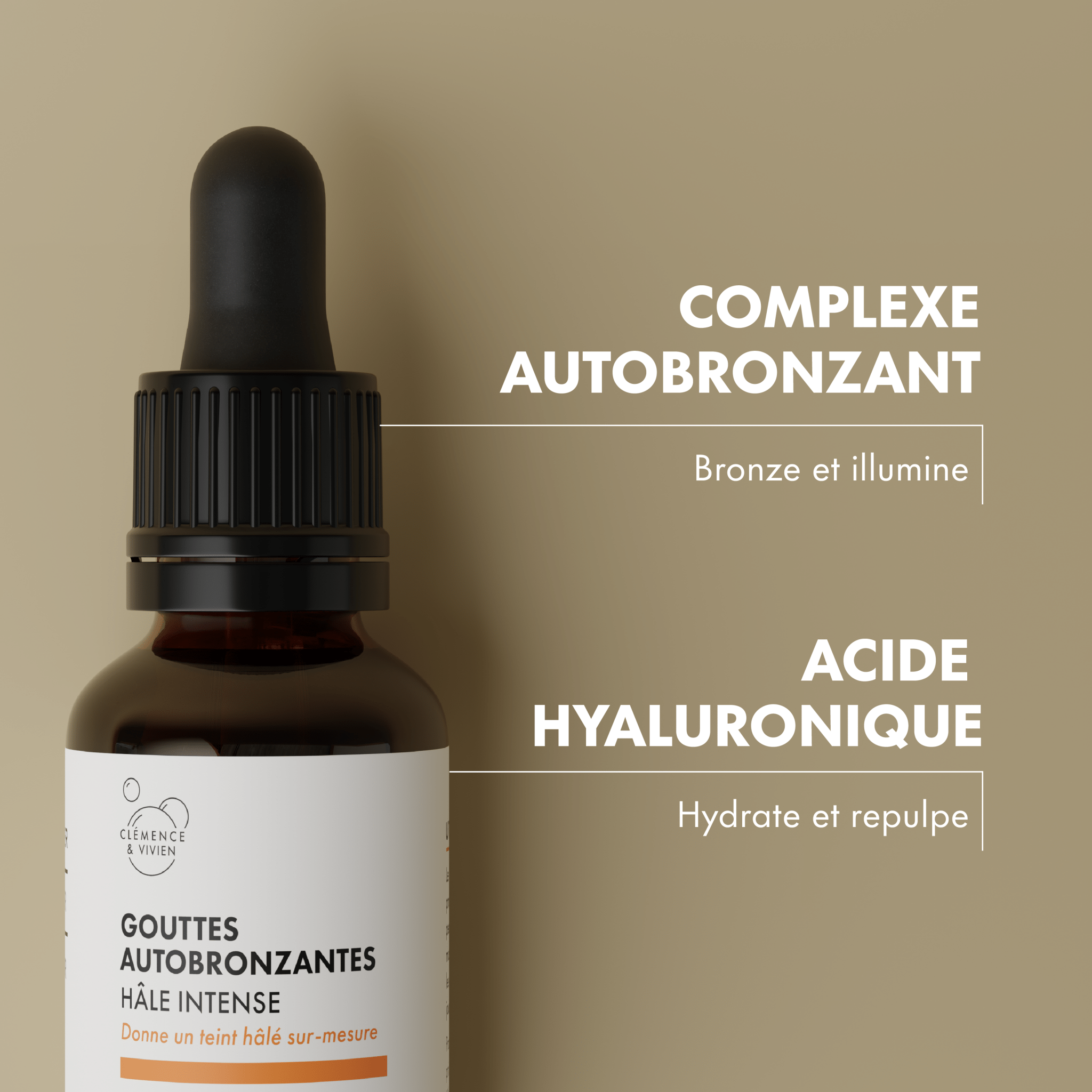 Intense tan self-tanning drops - Clémence & Vivien