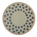 Tinni - Lot de 12 Assiettes - Bleu - Grès