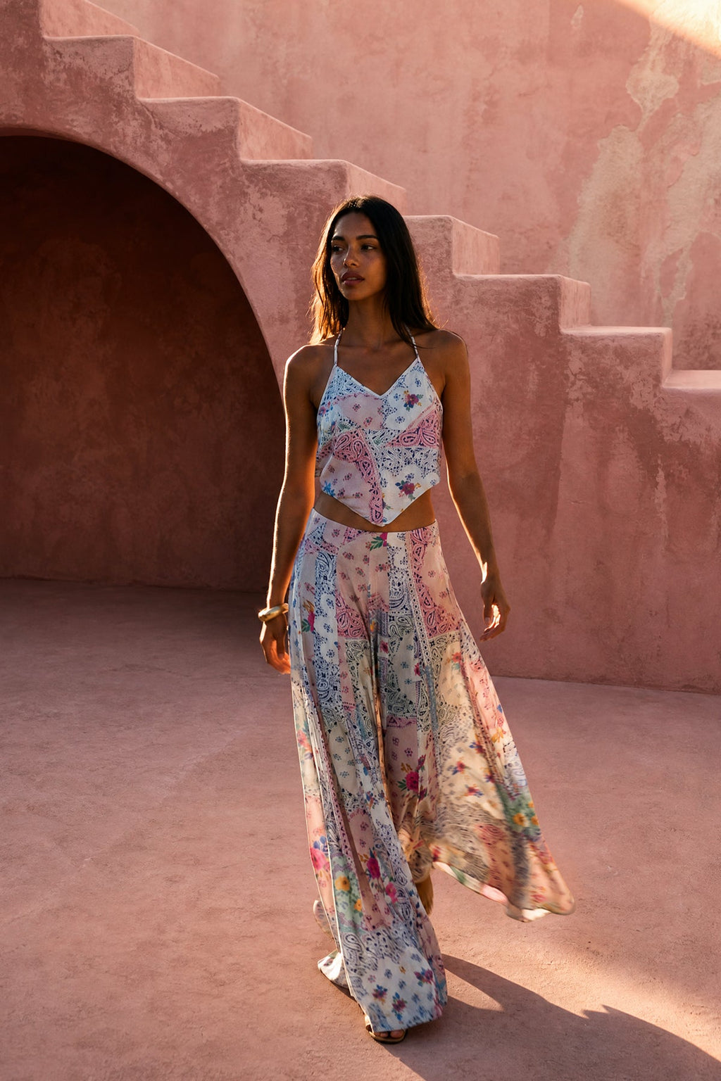 Grace Skirt - Paisley Floral Patch