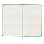 Carnet Textile Large 13X21 - Pages Lignées - Vert Bouteille