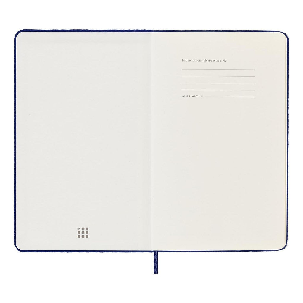 Carnet Textile Large 13X21 - Pages Lignées - Violet Iris