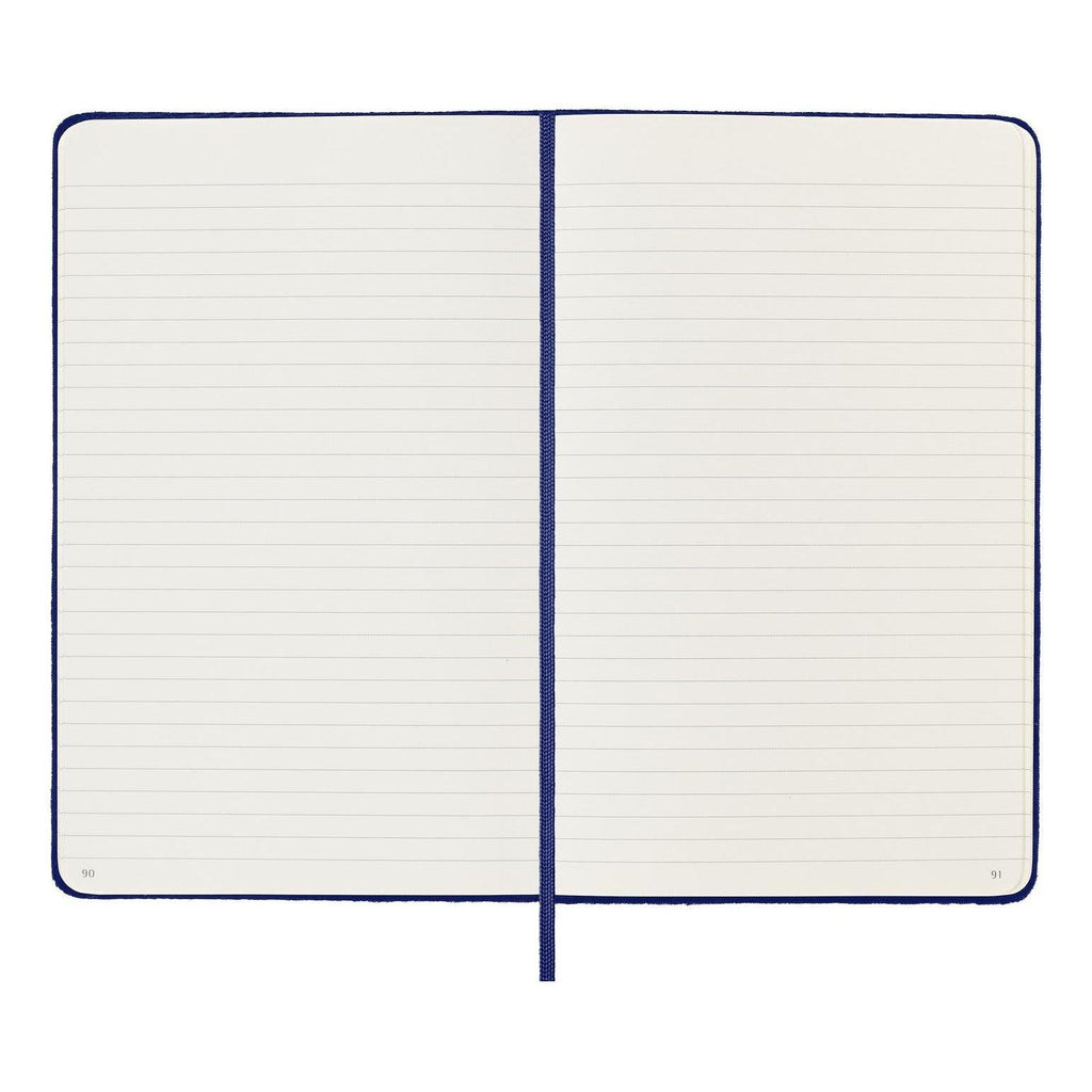 Carnet Textile Large 13X21 - Pages Lignées - Violet Iris
