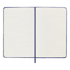Carnet Textile Large 13X21 - Pages Lignées - Violet Iris