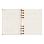 Agenda Sans Date - Pp - Polypropylène - Rouge Cerise