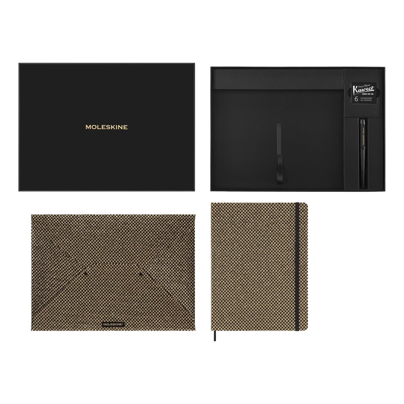 Notebooks - Textiles - Gold