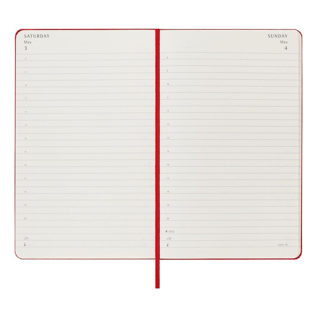 Diary - 12 Months - PP - Polypropylene - Scarlet Red