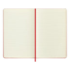 Carnet Fêtes Large 13X21 - Pages Lignées - Rouge Écarlate