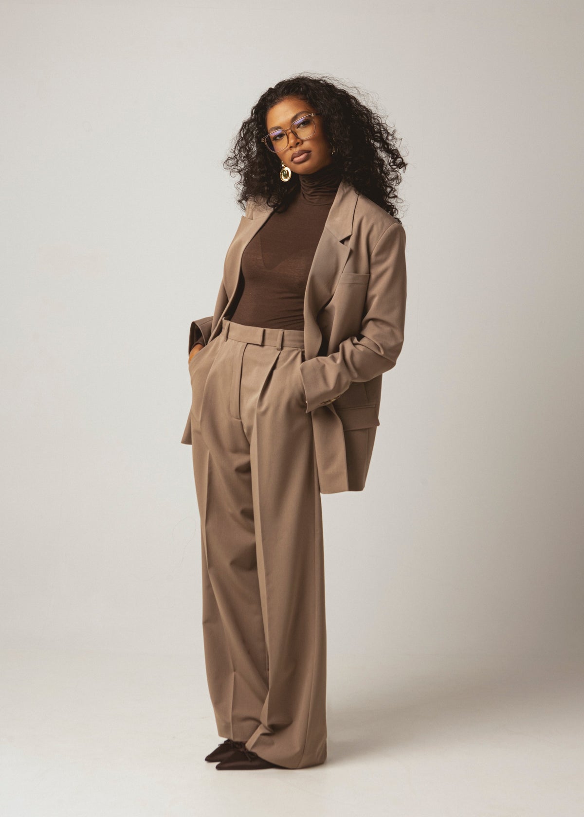 Body Belle Turtleneck - Brown