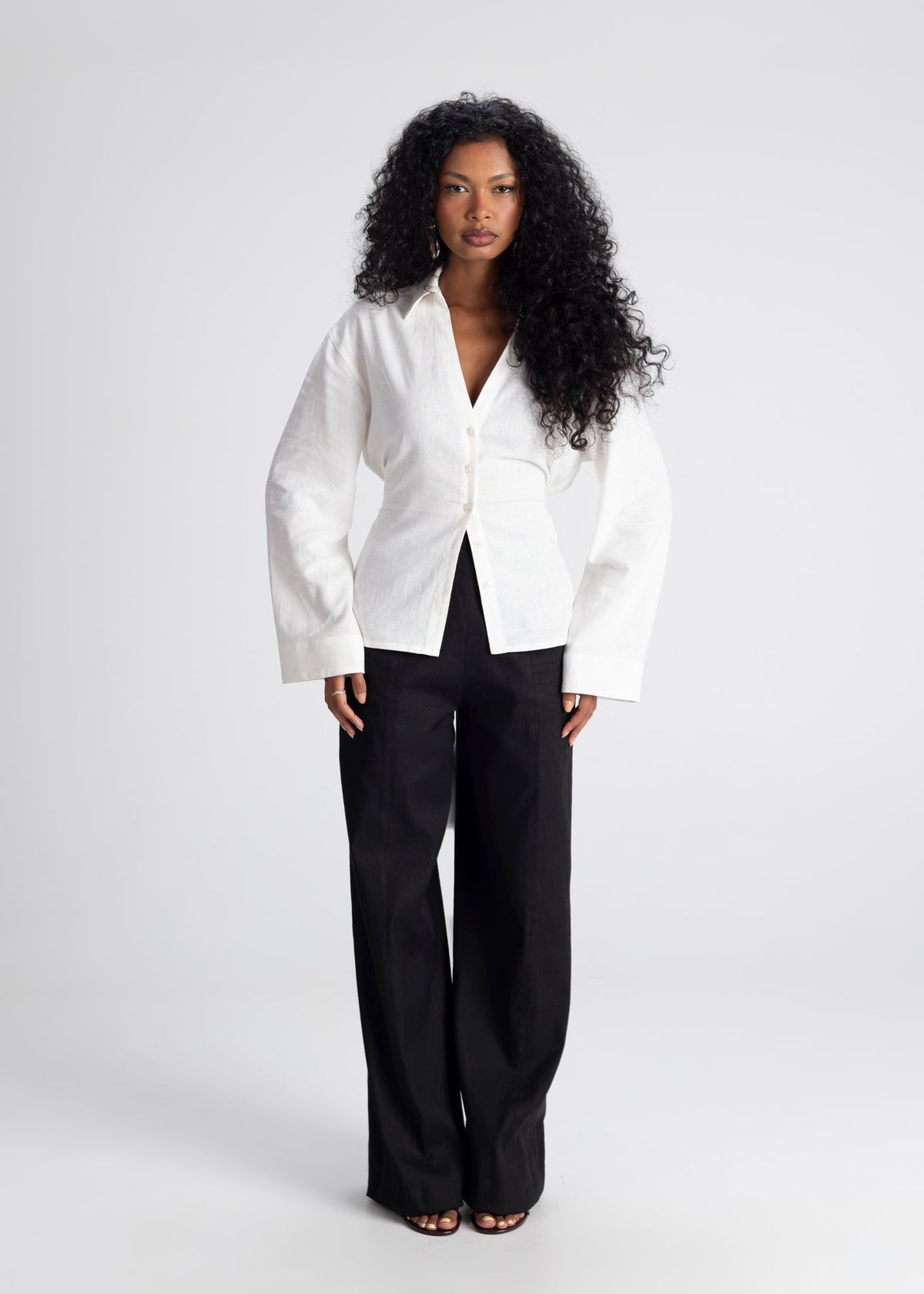 Leinenhose Elise Wide-Leg