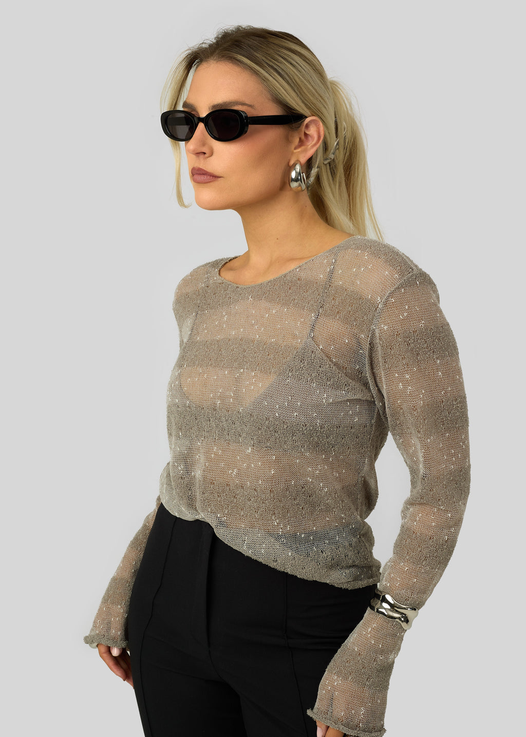 Pull Ace Striped Sheer
