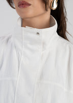 Giacca a Vento Carter High Neck – Ivory