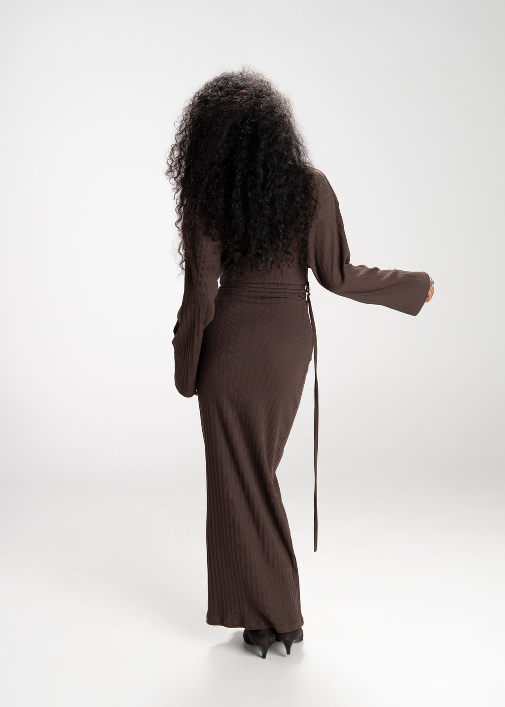 Abito Espresso Fitted Maxi