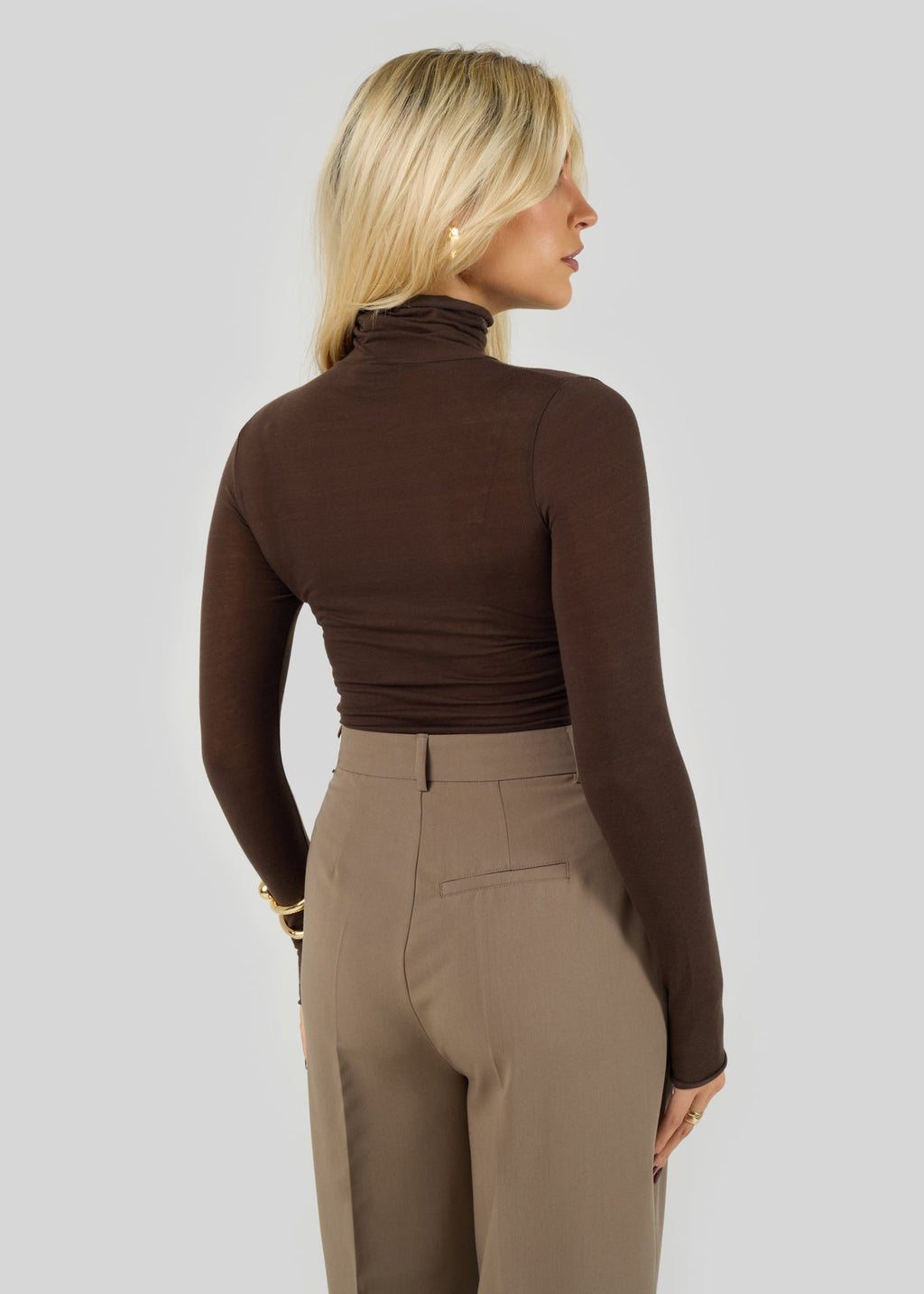 Body Belle Turtleneck - Brown