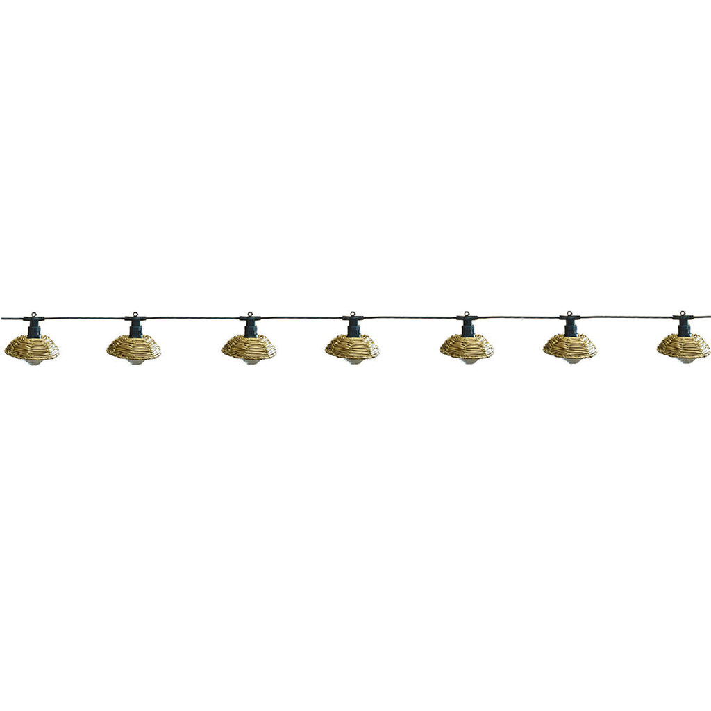 Cottage - Guirnalda Led con Cable - Poliratán - Beige