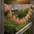 Formentera - Hybrid Solar Garland - Polyrattan - Brown