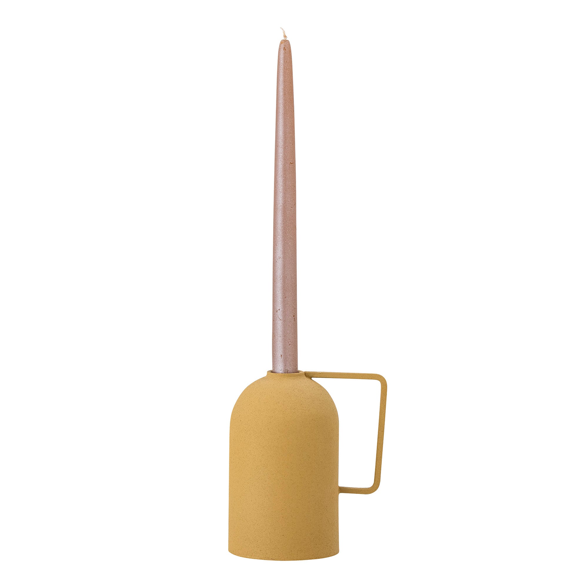 Idon - Lot de 6 Bougeoirs - Jaune - Métal