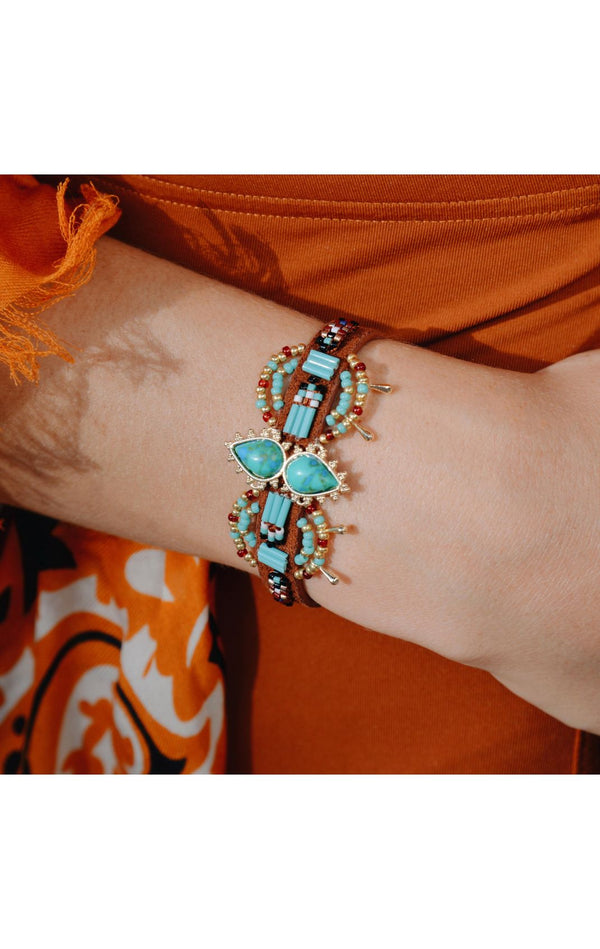 Cuff-armband Hermosa - Turquoise