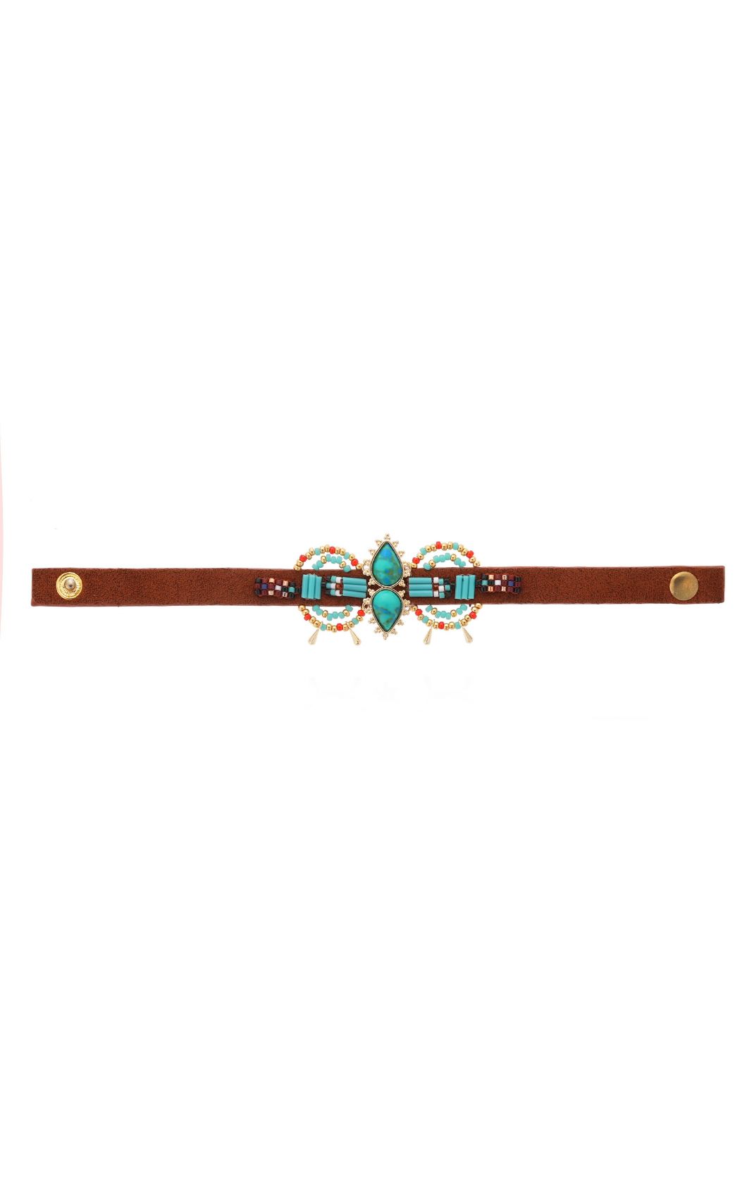 Bracciale a Fascia Hermosa - Turchese