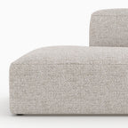 Hestia - Canapé D'Angle Droit Modulable En Tissu Beige 4 Places