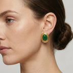 Boucles D'Oreilles Old Money Vert