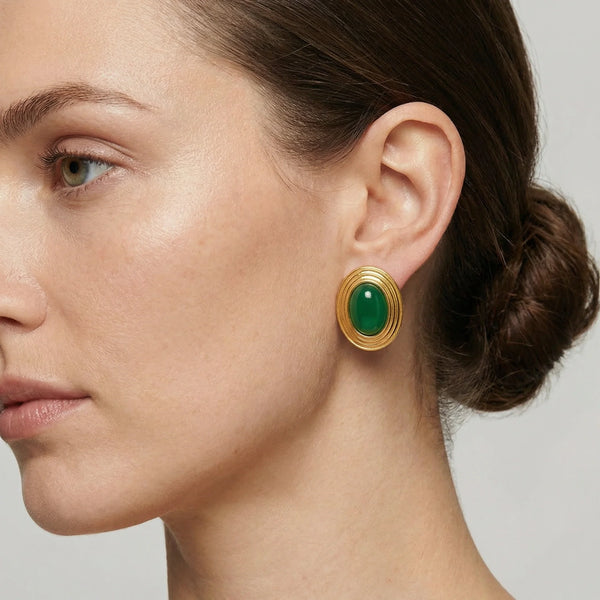 Orecchini Old Money Verde