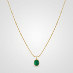 Green Iris Necklace