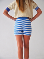 Núria Sky Blue And Blue Shorts