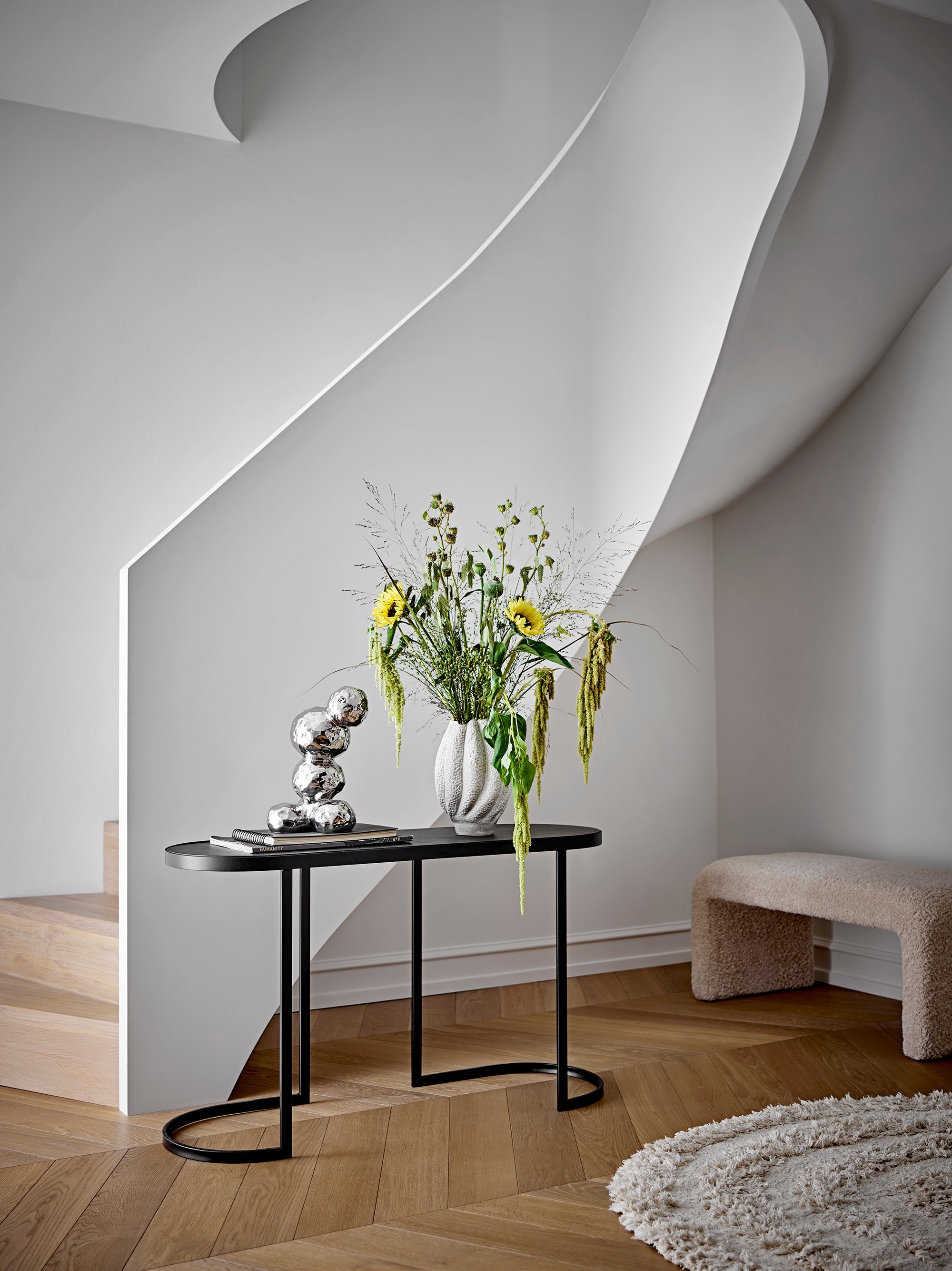 Cove - Lot de 2 Vases - Blanc - Grès