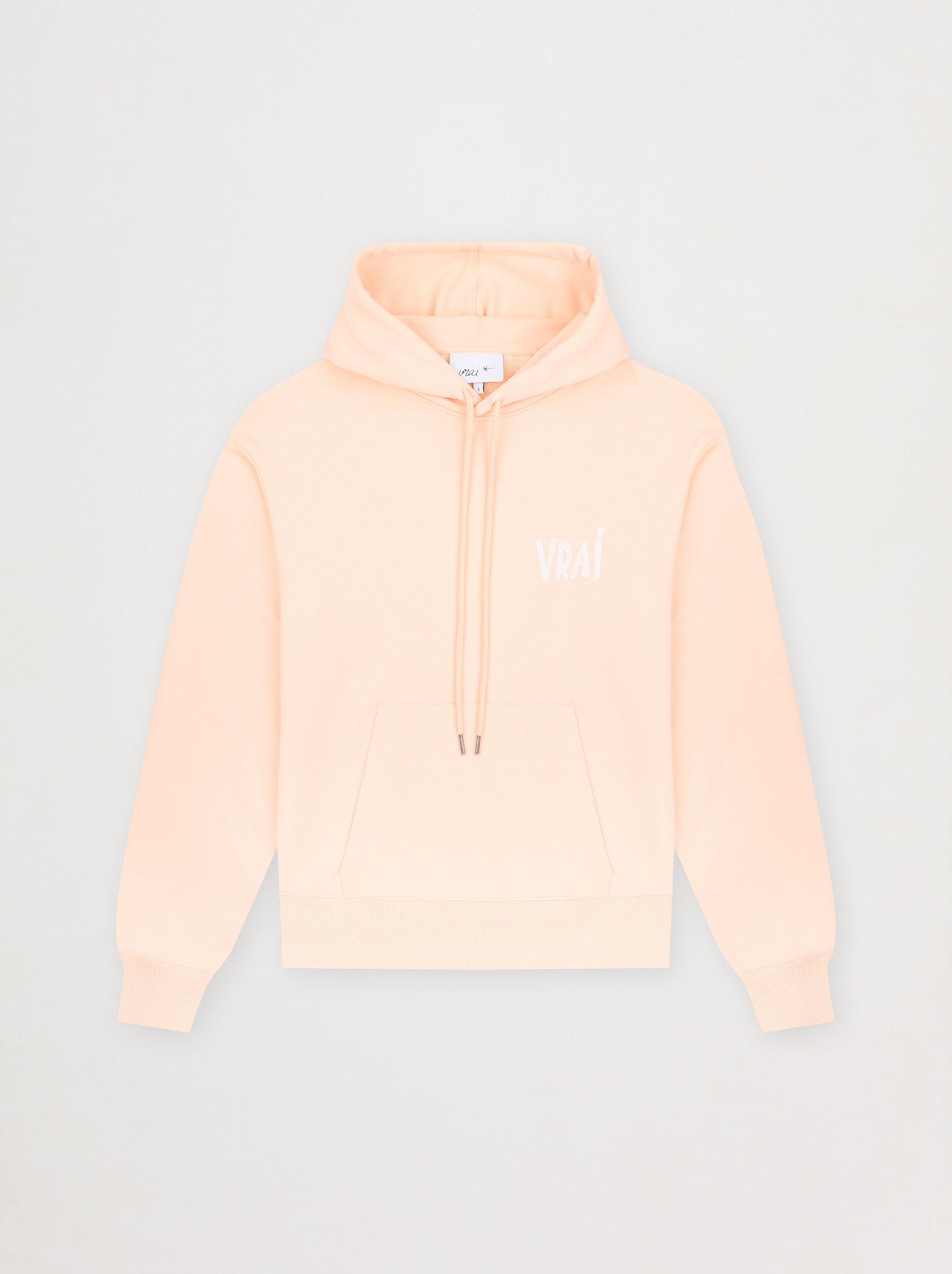 Sweat Capuche Unisexe Fresque Abricot