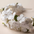 Serre Tête En Papier Blanc Et Vert L