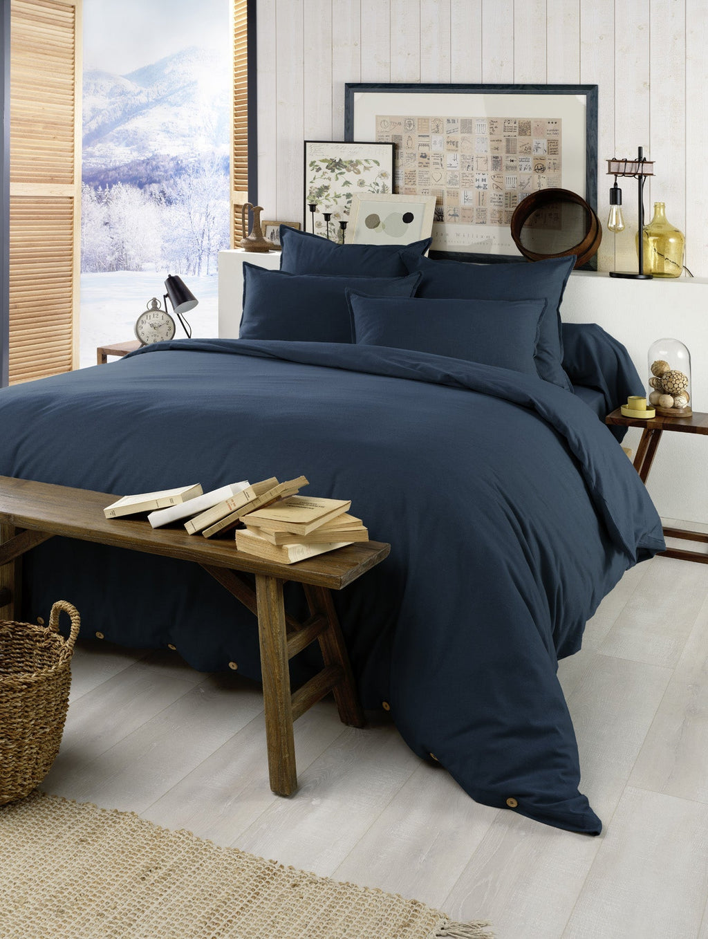Housse De Couette - Flanelle - Candice - Nuit