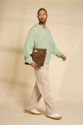 Ava Laptop Sleeve - Cinnamon Leopard