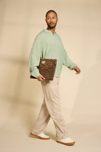 Ava Laptop Sleeve - Cinnamon Leopard