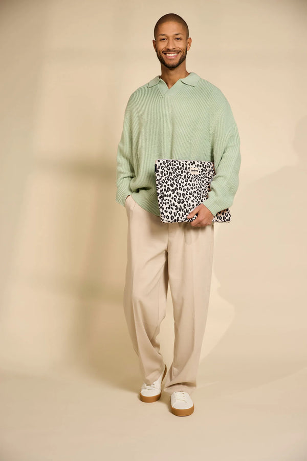 Laptoptasche Ava - Leopard Ecru