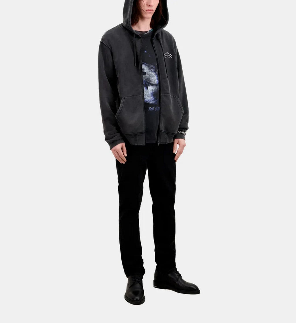 The Kooples - Sweat Hoodie Avec Print Skull And Flag - Homme