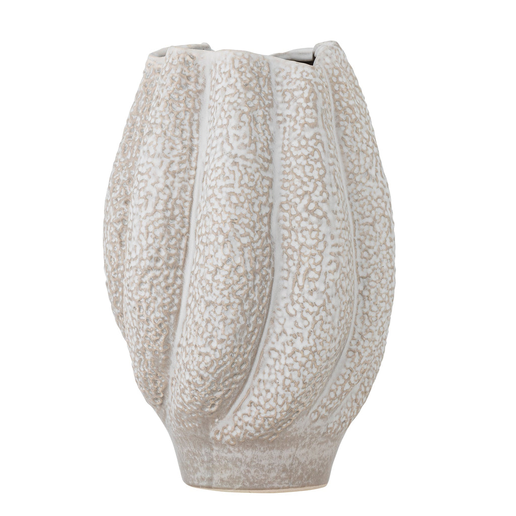Cove - Lot de 2 Vases - Blanc - Grès