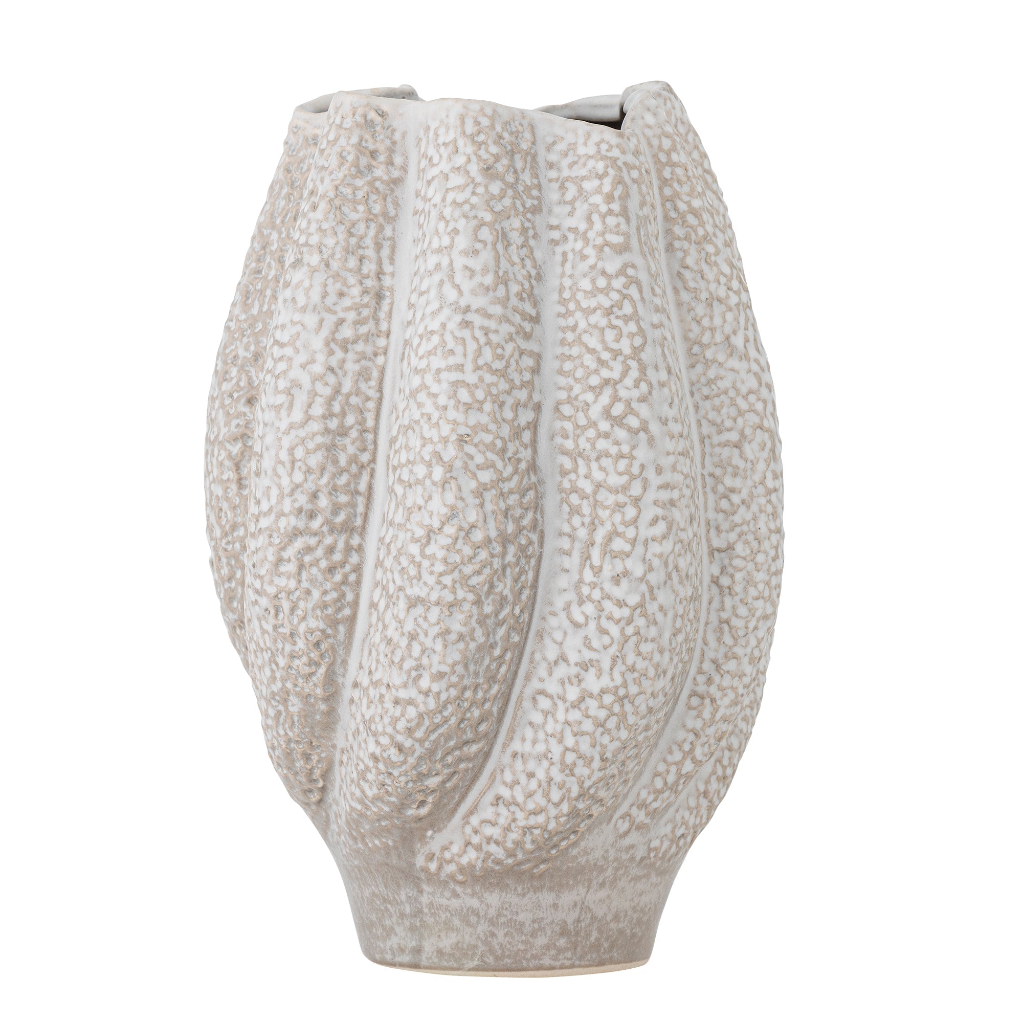 Cove - Lot de 2 Vases - Blanc - Grès