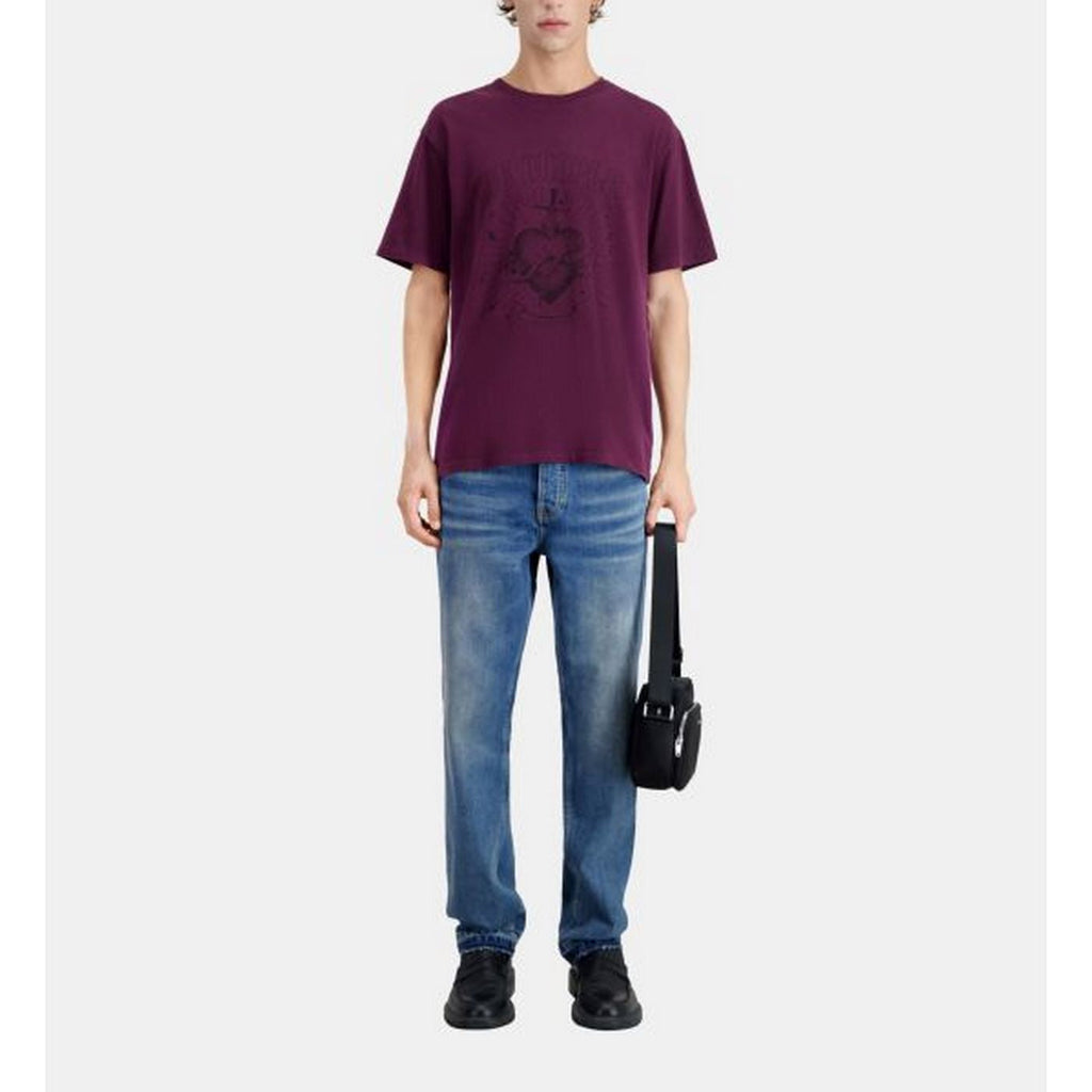 The Kooples - T-Shirt Manches Courtes Avec Print Coeur - Homme