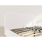 Hugo - Ottoman Bed - 200 cm - Bouclé Fabric - Beige