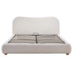 Hugo - Ottoman Bed - 200 cm - Bouclé Fabric - Beige
