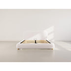 Hugo - Ottoman Bed - 200 cm - Bouclé Fabric - Beige