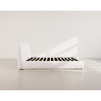 Hugo - Ottoman Bed - 200 cm - Bouclé Fabric - Beige