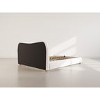Hugo - Ottoman Bed - 200 cm - Bouclé Fabric - Beige