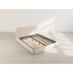 Hugo - Cama con Canapé Abatible - 200 Cm - Terciopelo Texturizado - Beige