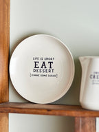 Wendy - Lote de 6 Platos - Blanco - Gres