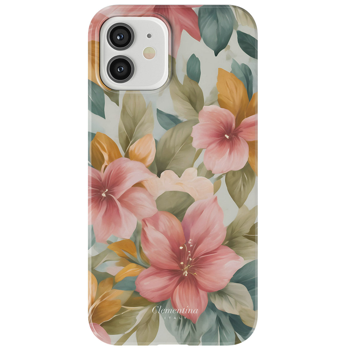 Cover MagSafe Robusta Con Motivo Arazzo Floreale